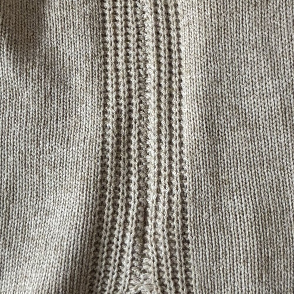 J. Crew casual Womens Small Cozy Beige Wool Blend Turtleneck Sweater classic - Picture 5 of 10